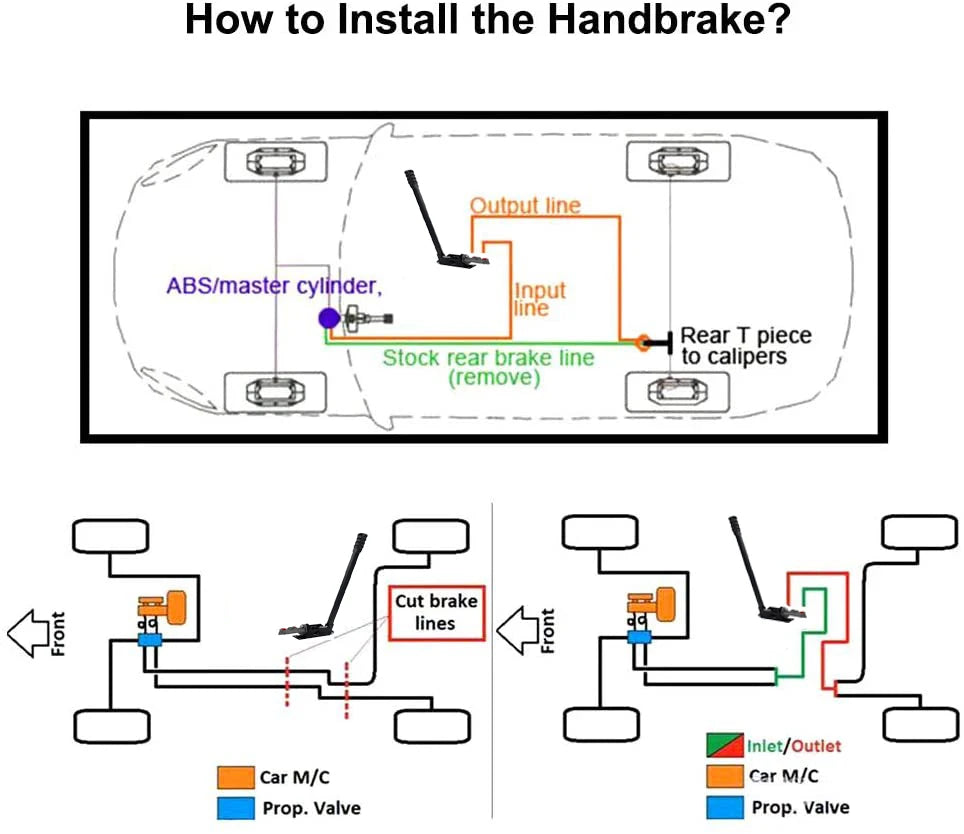 63cm Universal Long Vertical Hydraulic Handbrake Hydro E-brake Drift