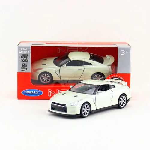 WELLY Toy Diecast Vehicle Model 1:36 Scale Nissan GT-R R35 Super Pull