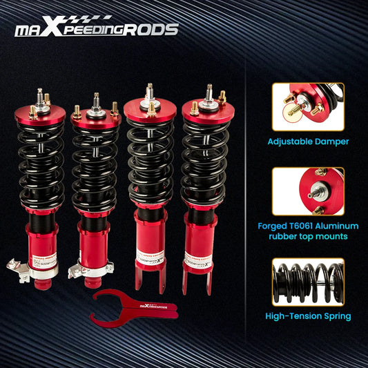 24 Way Damper Coilovers Suspension Kit For Honda Civic 92-00 Acura