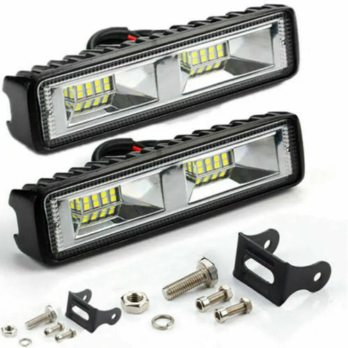 1 Pair 48W DRL LED Spot Flood Work Light Worklight 12V 24V Led Work