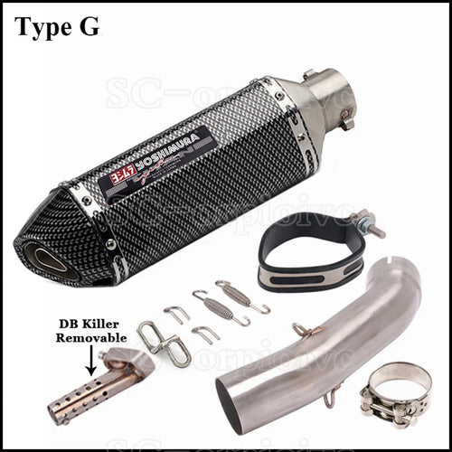 Yoshimura Exhaust Modified Muffler Escape moto Middle Link Pipe For