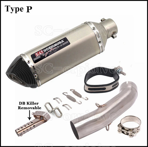 Yoshimura Exhaust Modified Muffler Escape moto Middle Link Pipe For