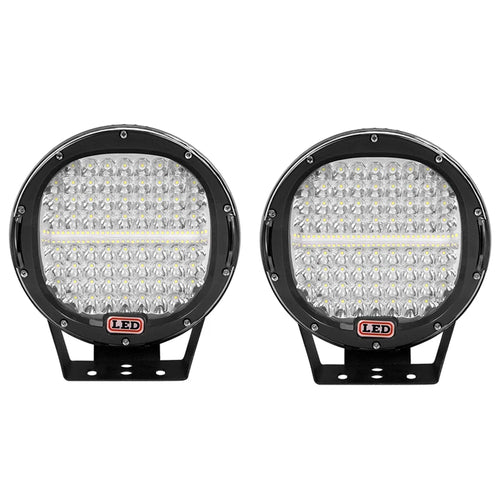 2pcs 9inch 225W 294W LED Wok Light Spot Flood Driving Off-road