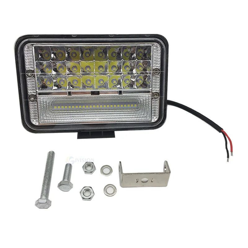 5 Inch Work Light 12V 24V 6000k White Led Light Bar Car Offroad