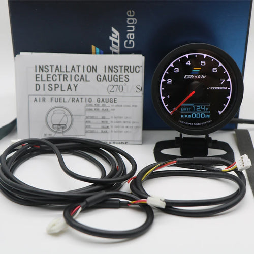 62mm 2.5"  7 Color GReddi Gauge Multi D/A LCD Digital Display Fuel