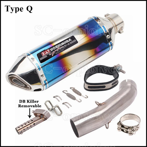 Yoshimura Exhaust Modified Muffler Escape moto Middle Link Pipe For