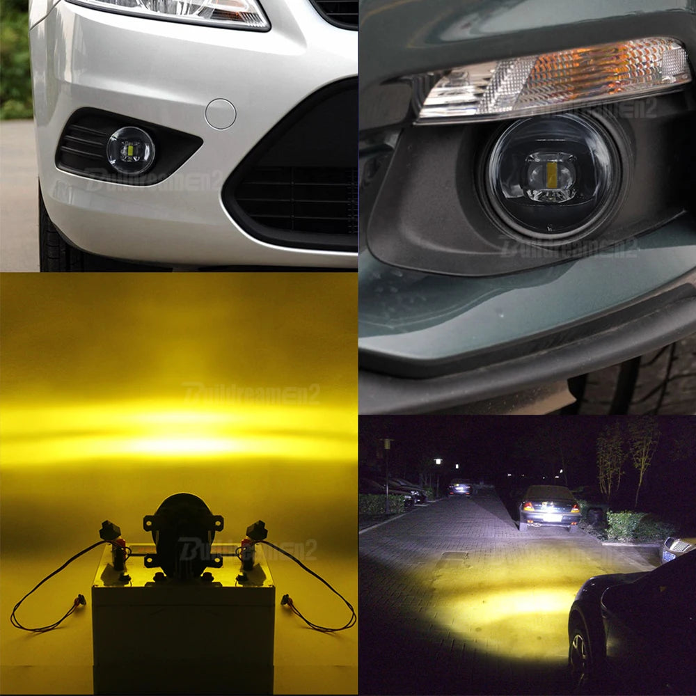 2 X LED Fog Light 30W 8000LM Car Front Bumper Fog Lamp For Subaru