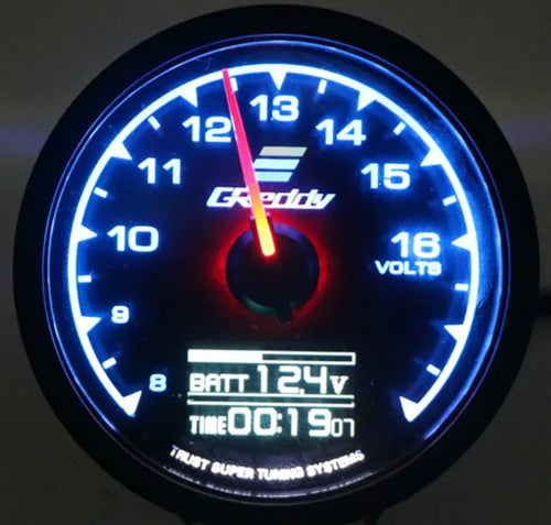 7 Color Turbo Boost Gauge Car Multi LCD Digital Display Racing Meter