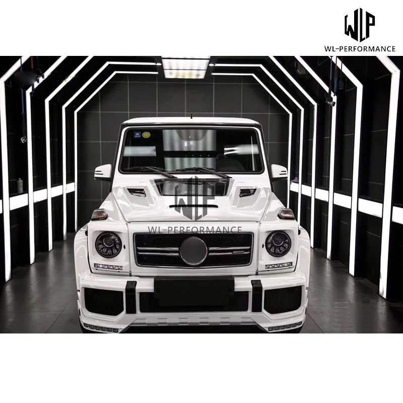 W463 High Quality Carbon Fiber /frp Engine Hood Transparent Bonnets