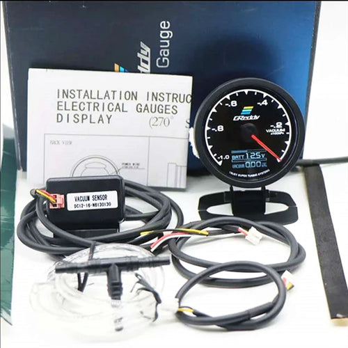 7 Color GReddi Car Turbo Boost Gauge Auto Multi LCD Digital Display