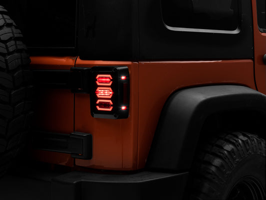 Raxiom LED Tail Lights; Black Housing; Smoked Lens