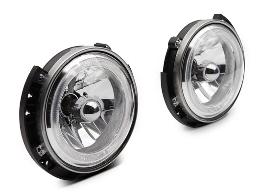 Raxiom LED Halo Headlights; Chrome Housing; Clear Lens