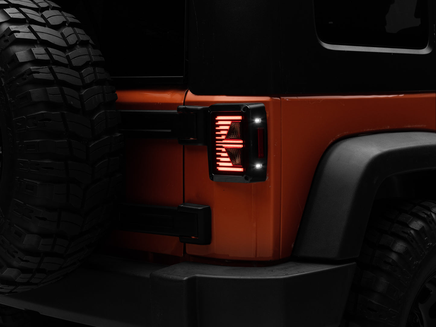 Raxiom Axial Series Vision LED Tail Lights; Black Housing; Smoked Lens