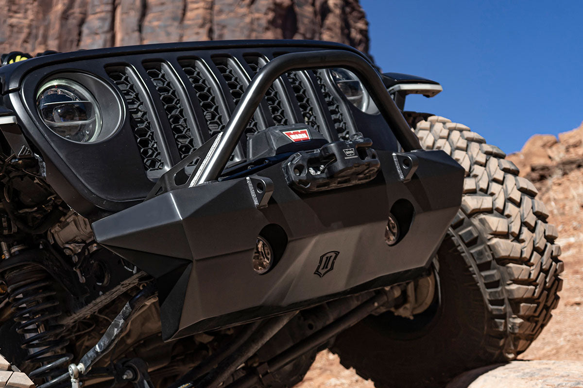 18-UP JEEP JL / 20-UP JT PRO RECESSED FRONT BUMPER W/ BAR & TABS