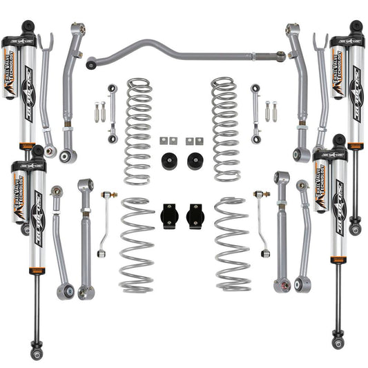 Rubicon Express 1.5" / 2.5 " Super-Flex Kit With 2.5 Piggyback Reservoir Shocks