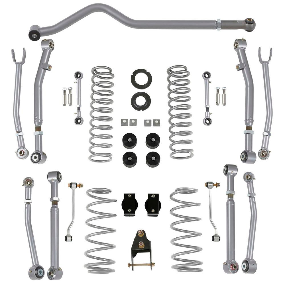 RUBICON EXPRESS JL 3.5 / 4.5 INCH SUPER-FLEX SUSPENSION LIFT KIT - NO SHOCKS