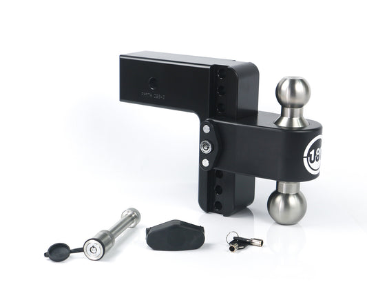 180 Hitch SS 6" Drop Hitch With 3" Shank W/ Keyed Alike WS05