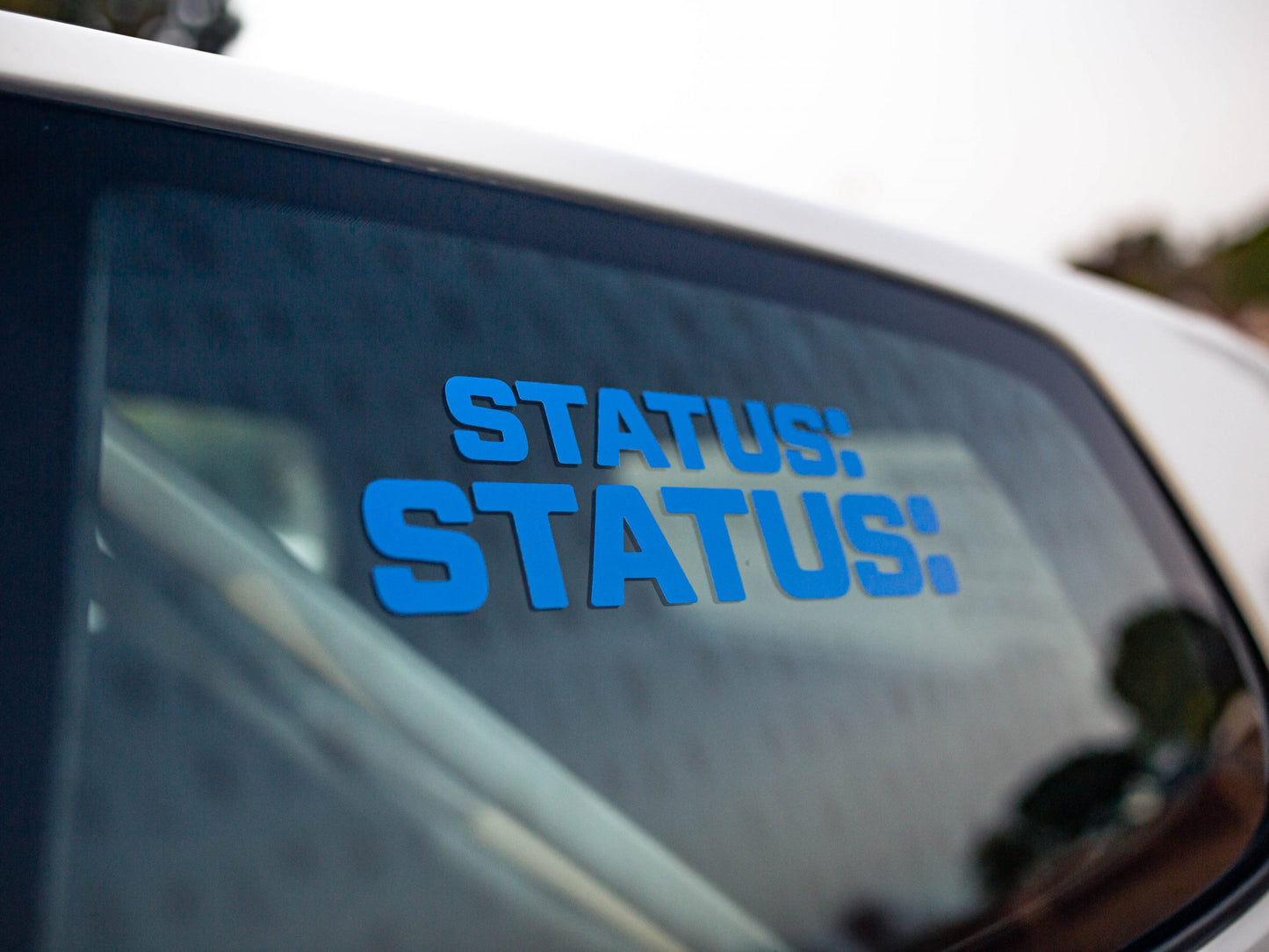 BLUE STATUS TRANSFER STICKER