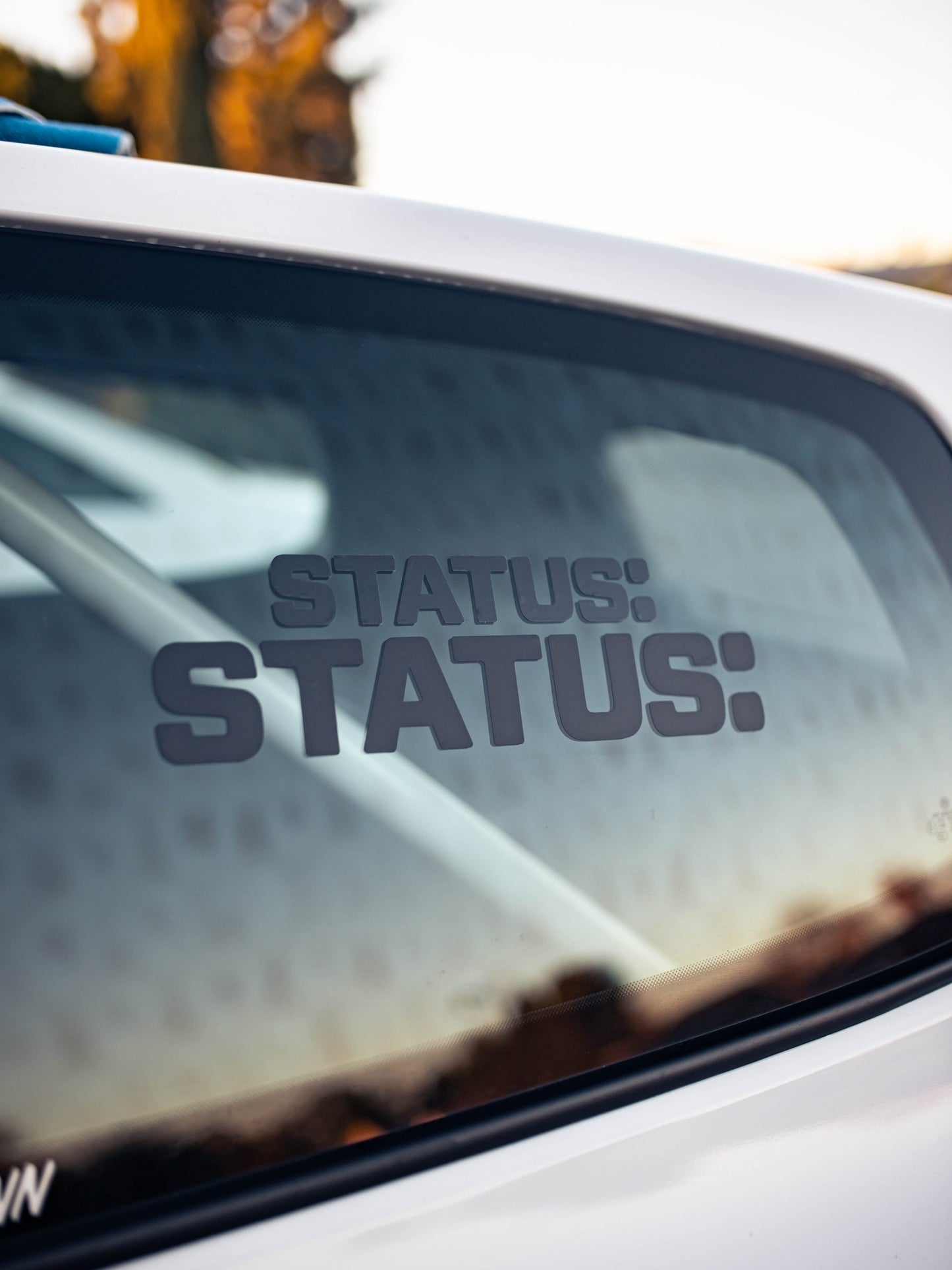 BLACK STATUS TRANSFER STICKER