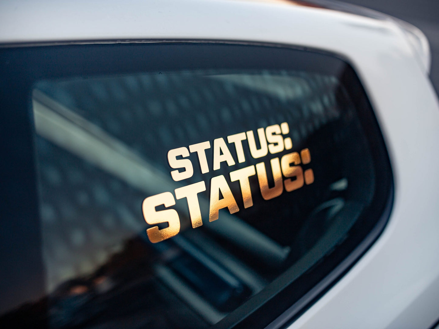 STAY GOLDEN STATUS TRANSFER STICKER