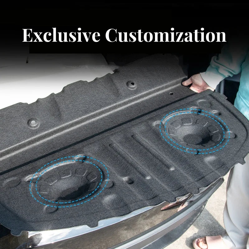 Rear Trunk Soundproof Mats For Tesla Model 3 2024 Highland, Trunk Hood