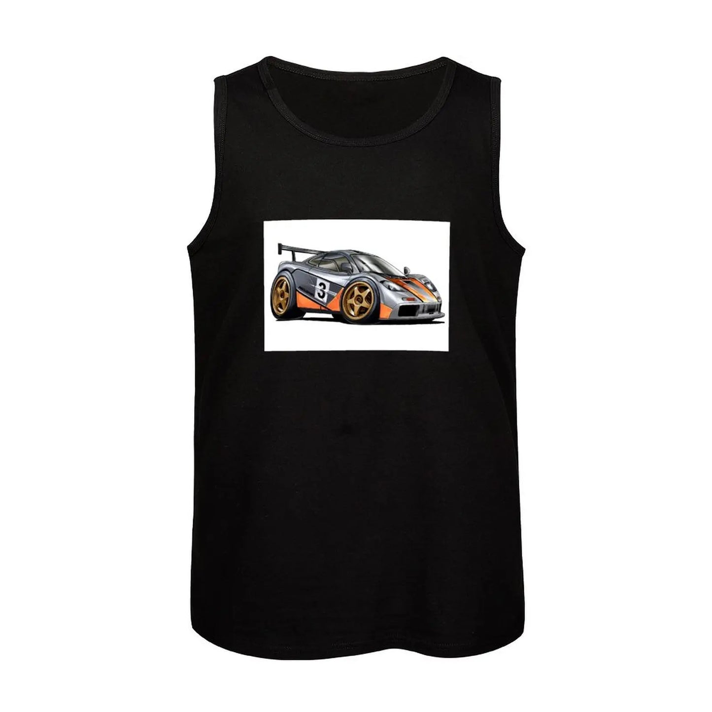 Mc-Laren F1 GTR Number 3 Tank Top gym for men t-shirt gym man gym