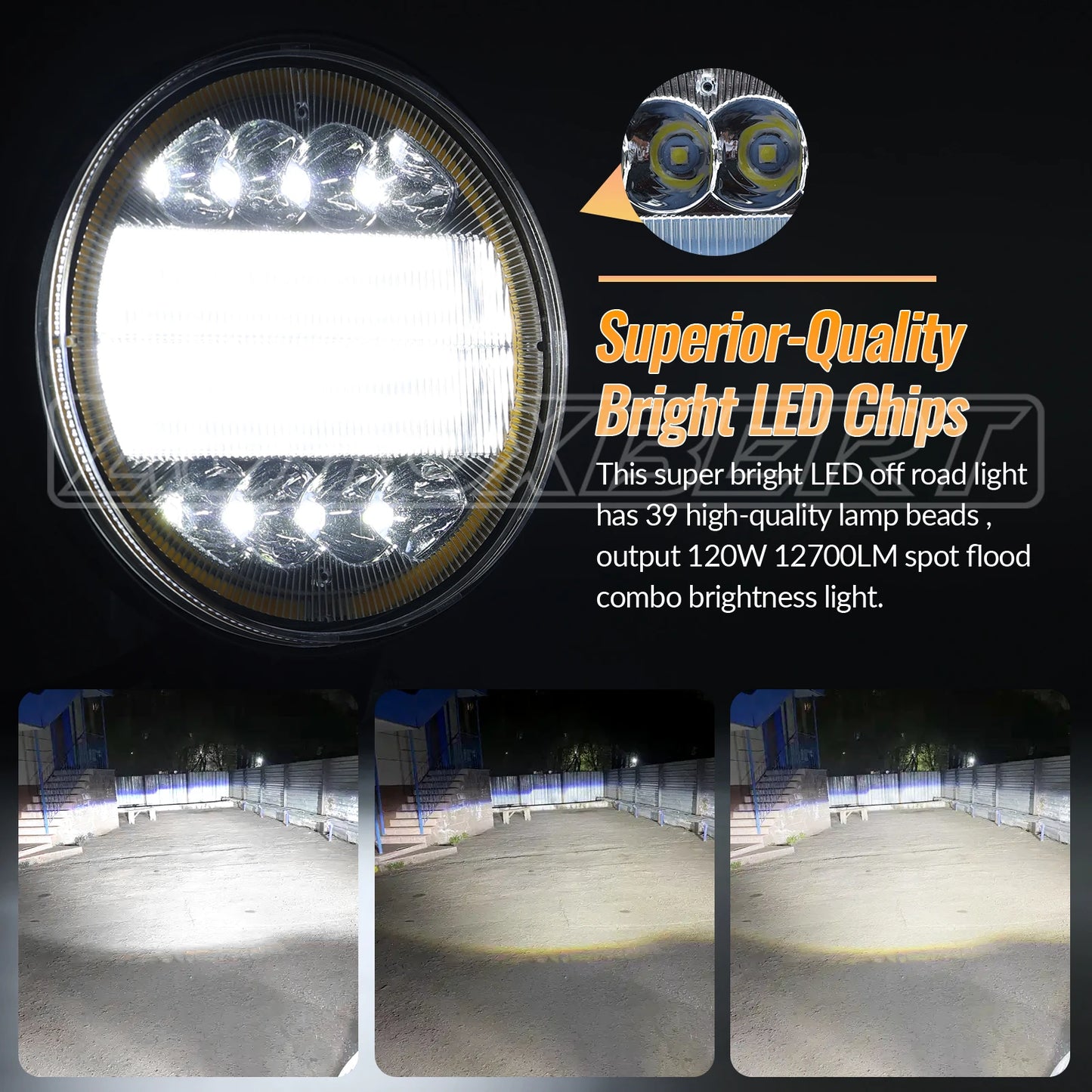 2X 4Inch Car LED Light Bar Offroad 4x4 Spotlights Fog Lamp 12V 24V