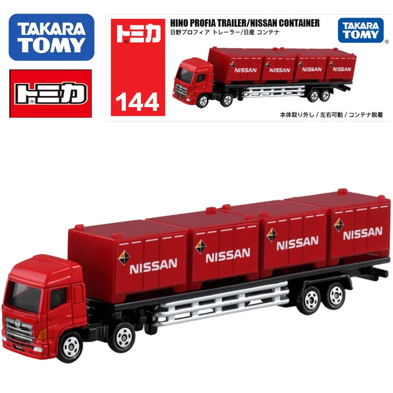 TAKARA TOMY Tomica Hino Container Transport Heavy Truck Motor Vehicle