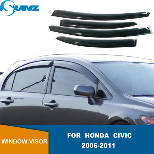 Side Window Deflectors For Honda Civic 8th Gen Sedan 2006 2007 2008