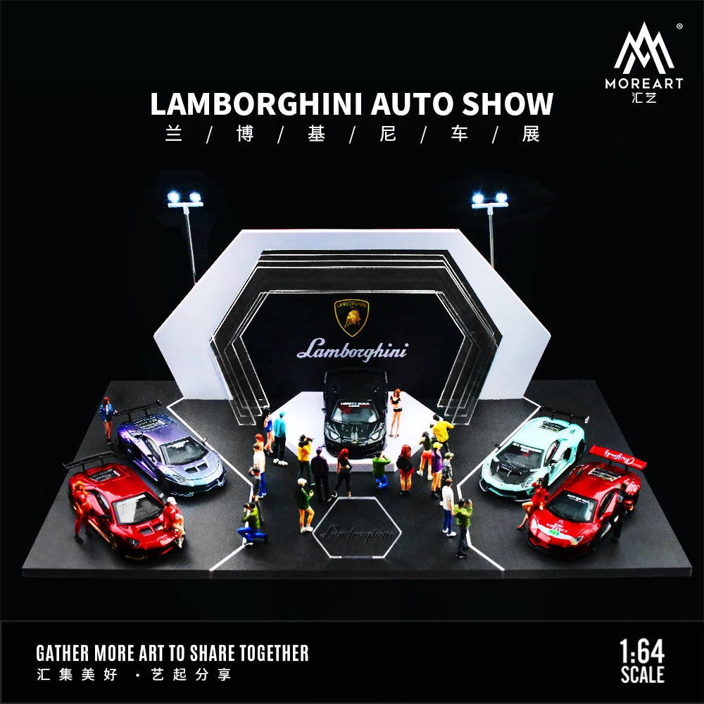 Timemicro+MoreArt 1:64 Lamborghini Auto Show booth light version