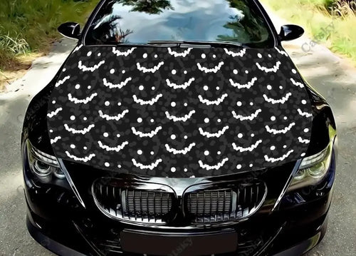 Scary Monster Eyes Car Hood Decal Stickers Wrap Vinyl Film Engine