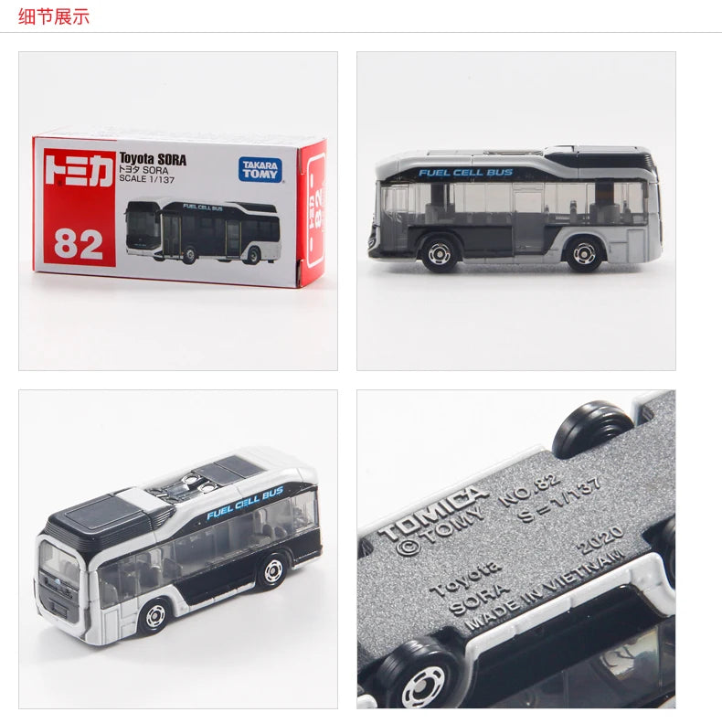 TAKARA TOMY Tomica NO.82 Toyota SORA Bus Scale 1/137 Mini Die-cast