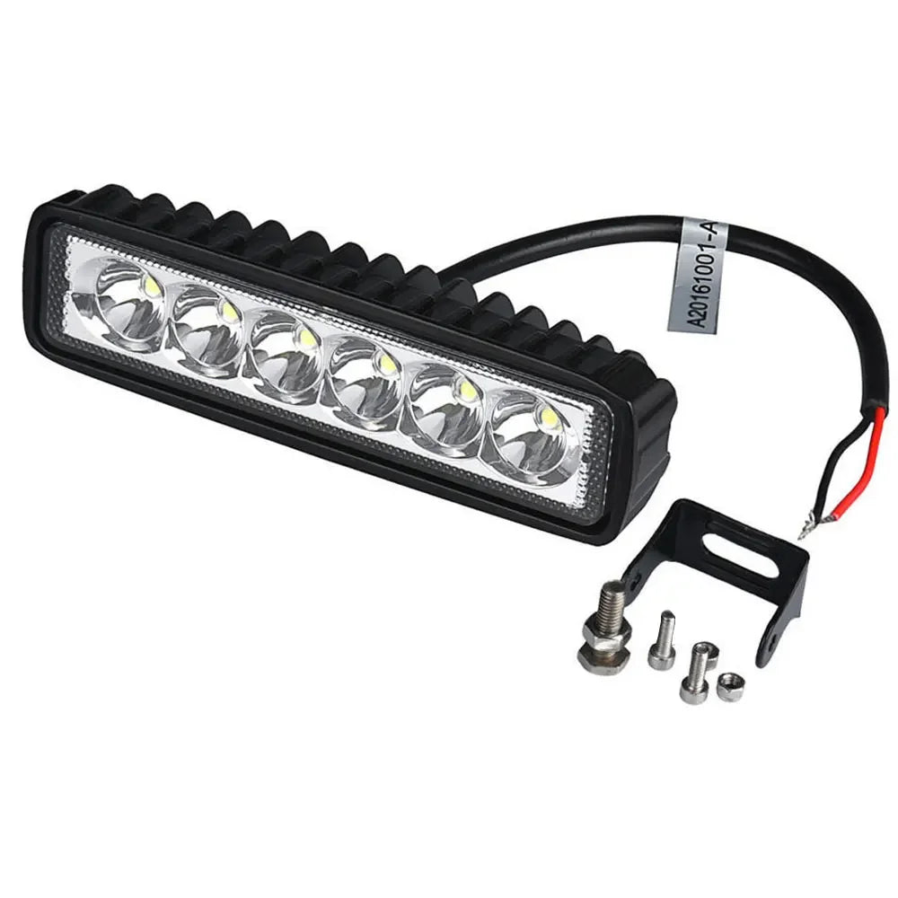 1Pcs 18W Spotlight LED Bar Lamp ATV Off Road SUV 4WD Car Boat Truck