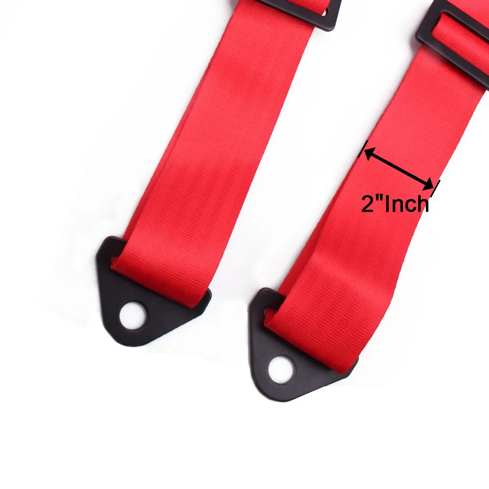 Red JDM Car Universal 4 Point Sabelt Racing Seat Belt Sports Racing