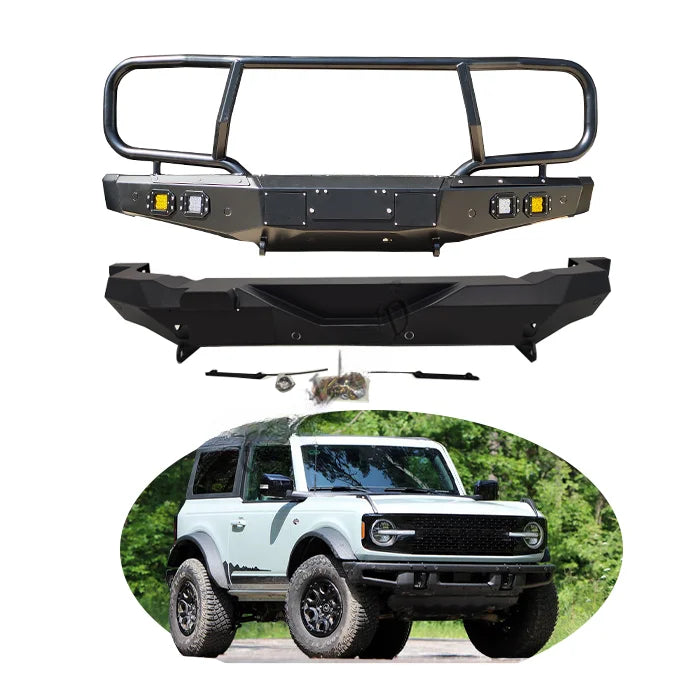 4x4 Rolled Steel Bumper For Bronco Raptor 2022 Car Bumpers Rear Bumper