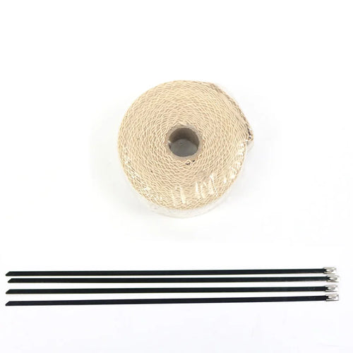 5m 10m Motorcycle Exhaust Pipe Header Heat Wrap Resistant Stainless