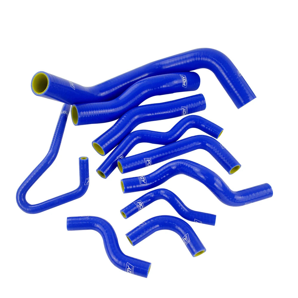 LIZHI RACING - 10PC Blue Silicone Radiator Hose Kit for Nissan Silvia