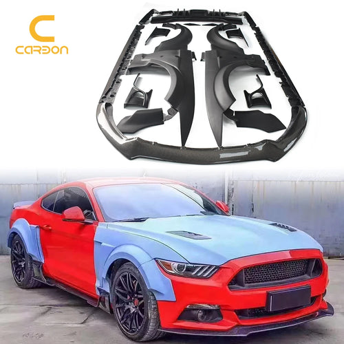 Wide Body Style Carbon Fiber Front Rear Bumper Lip Car Fender Wheel