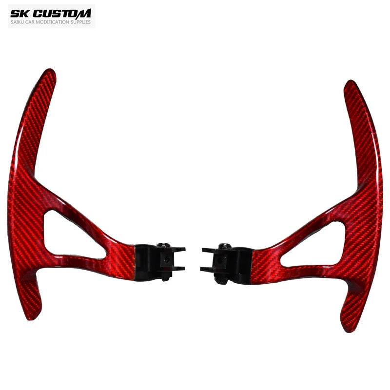 SK CUSTOM Real carbon fibre steering wheel paddle shifters for Nissan