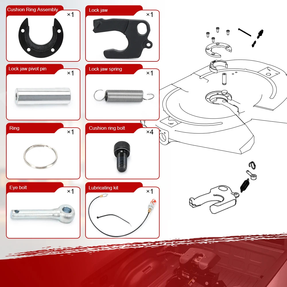 SK73221-50Z Minor Rebuild Set Left Hand Cushion & Lock Jaw For Jost