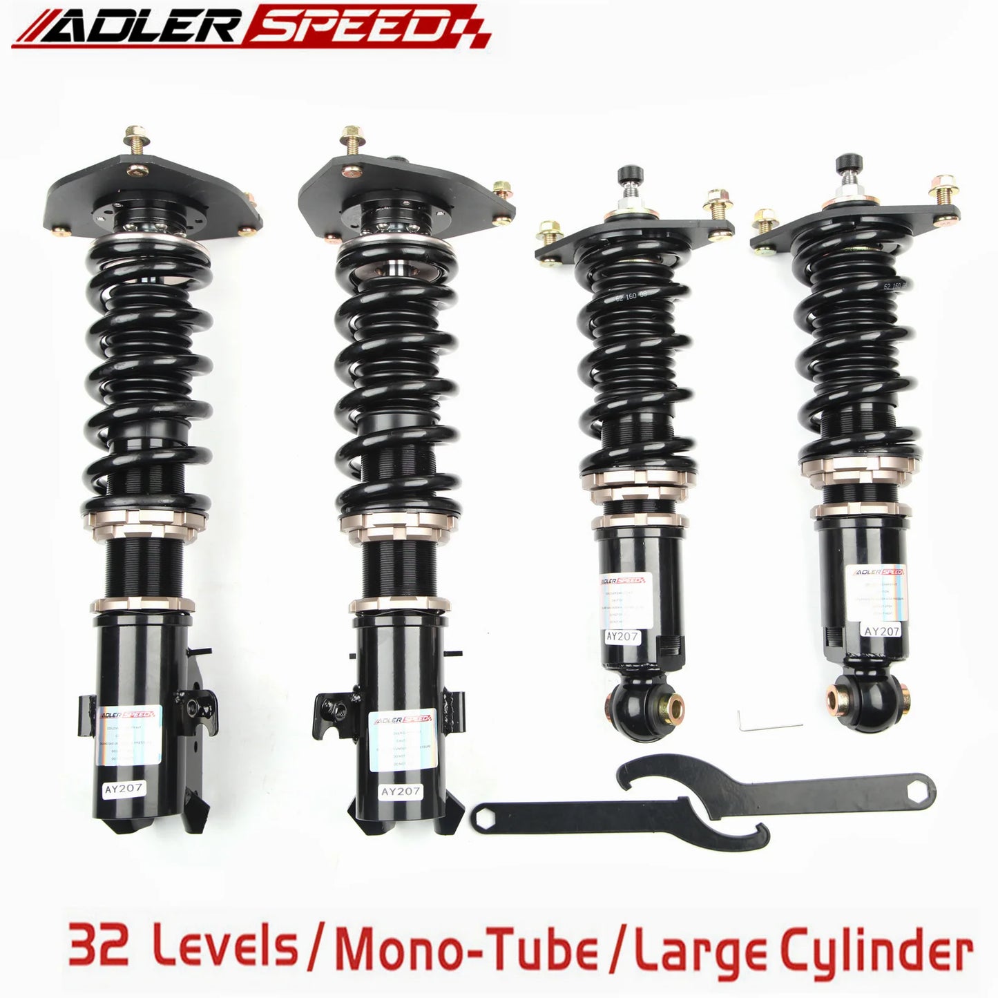 ADLERSPEED Adjustable Coilovers Lowering Suspension For Subaru WRX STI