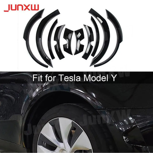 ABS Car Fender Flares Wide Body Wheel Eyebrow for Tesla Model Y 2021+