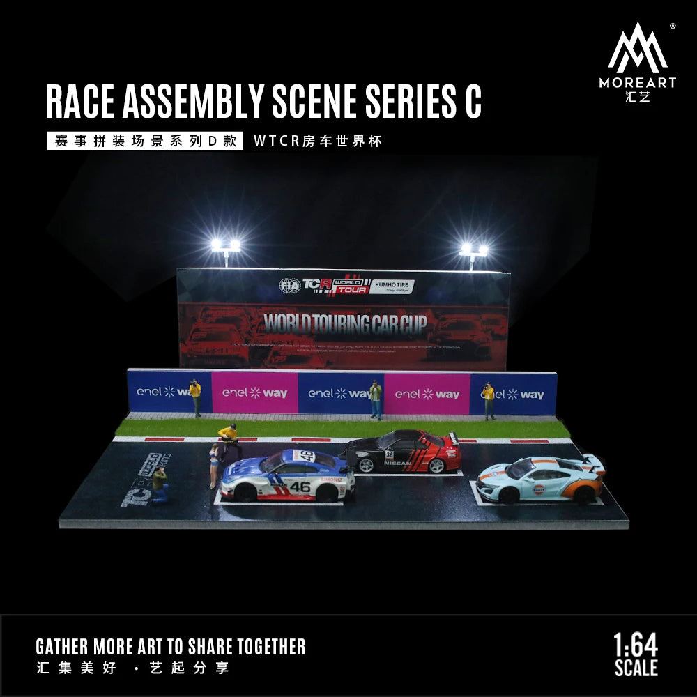 Timemicro+MoreArt 1:64 WRC WTCR DTM FIA GT LeMANS themed assembly