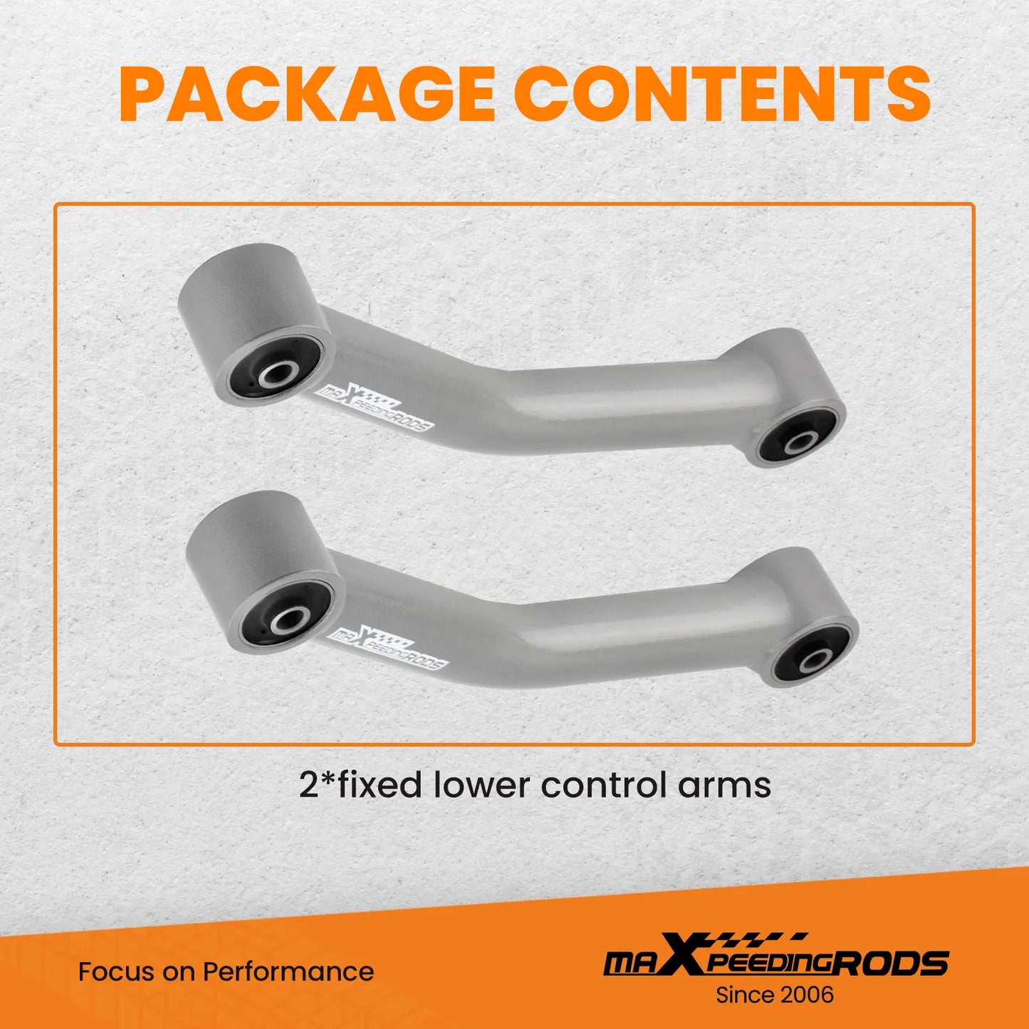 2x Front Lower Control Arms Fixed Length for Jeep Cherokee XJ