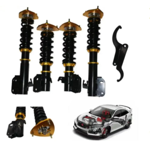 Spring Struts Racing Suspension Coilover Kit Shock Absorber For 02-07