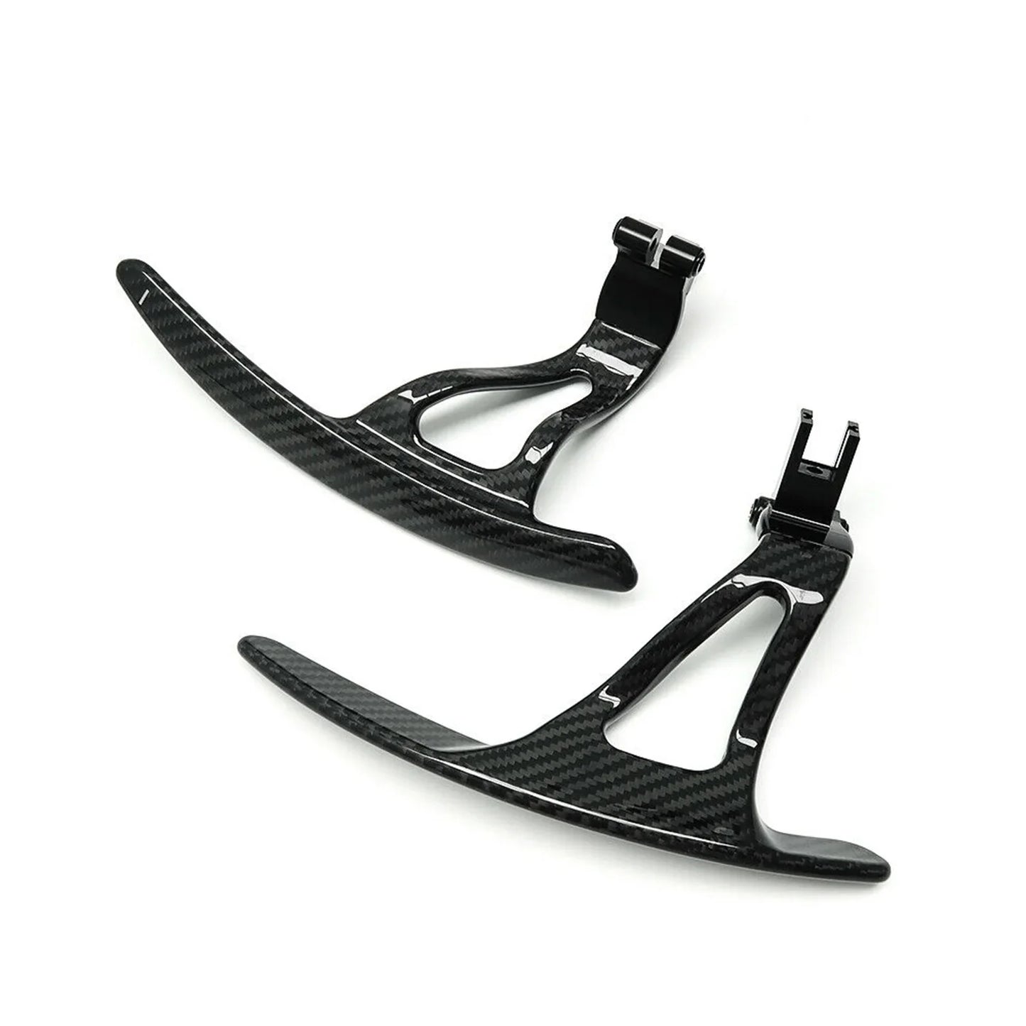 2pc Carbon Steering Shift Paddle Shifter Extension For Nissan