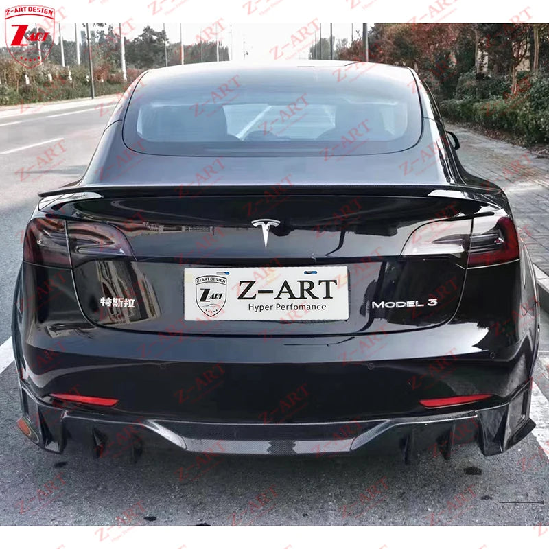 Z-ART Model 3 Wide Body Kit for Tesla Model 3 Wide Carbon Fiber