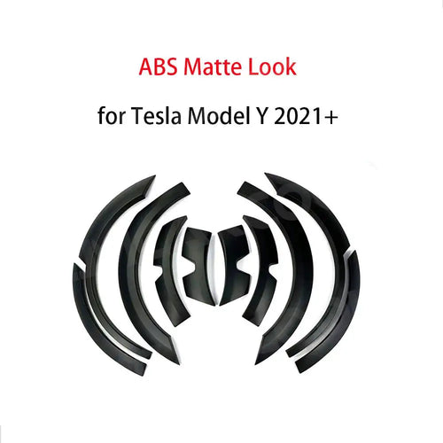 ABS Car Fender Flares Wide Body Wheel Eyebrow for Tesla Model Y 2021+