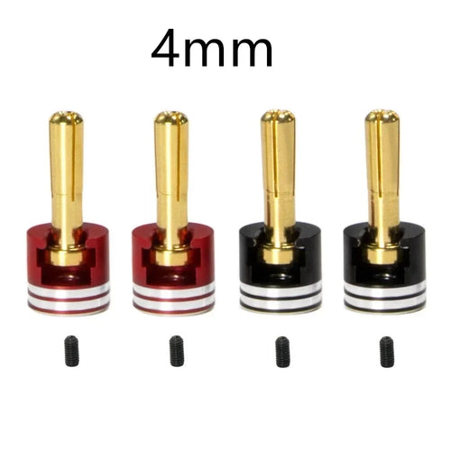 4pcs/set Welding-free Hard Shell Metal Heatsink Bullet Plugs & Grips