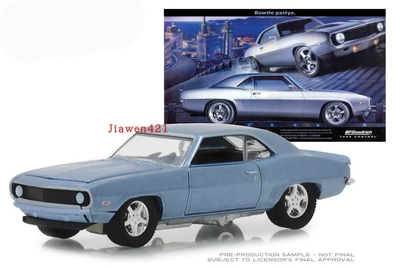 1:64 1969 Chevrolet Camaro  Diecast Metal Alloy Model Car Toys For